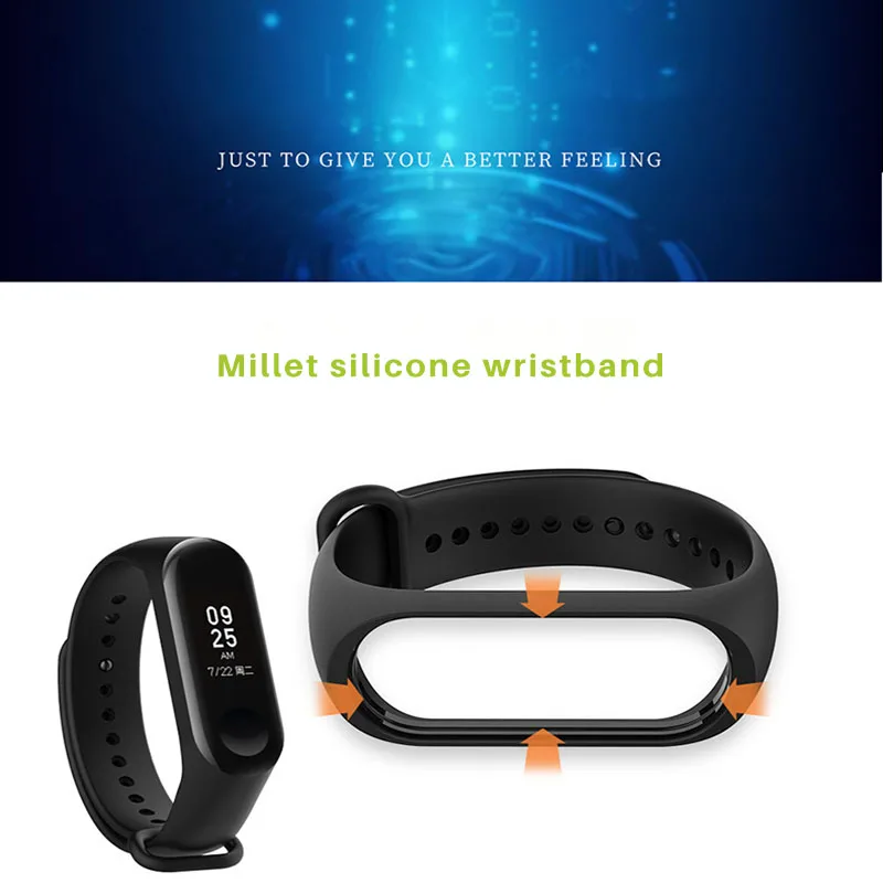 Браслет для Xiaomi mi Band 3 4 ремешок для спортивных часов часы силиконовый браслет для Xiaomi mi Band 3 4 браслет mi Группа 4 3 Замена ремешка