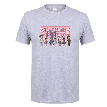 

New Fashion Stranger Things t shirt men women Funny print t-shirt Summer Brands Short Sleeve cotton shirt Boy Girl Tops Tees