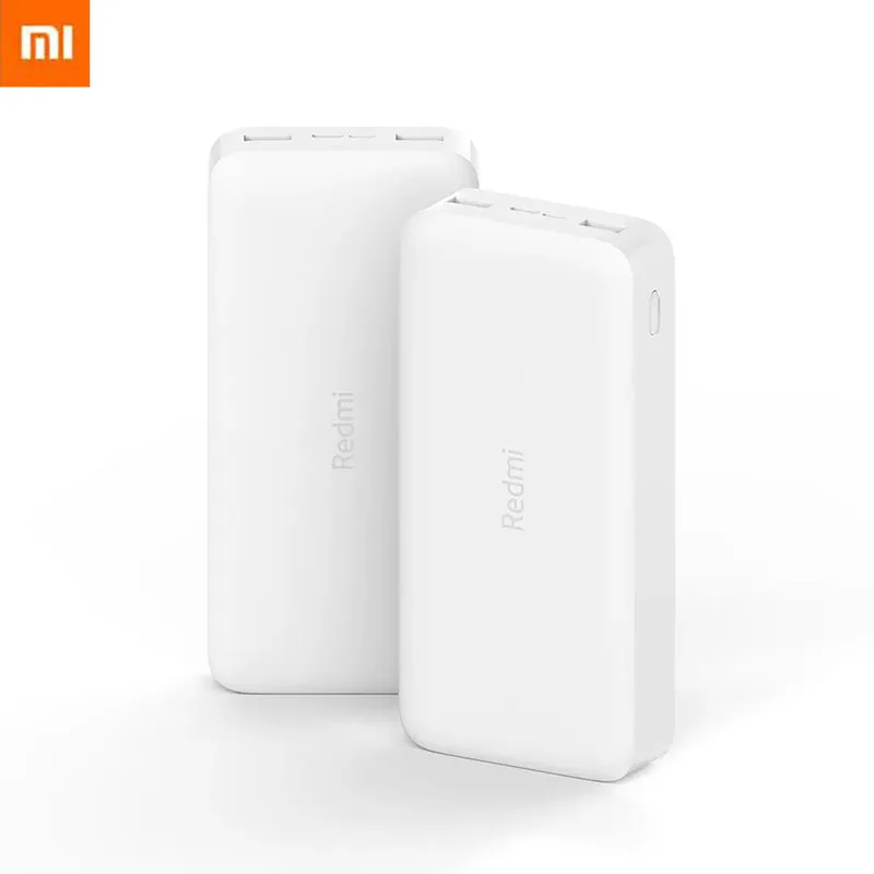 Портативное зарядное устройство Xiaomi Redmi 2020 мАч быстрая зарядка 20000 А двойной USB