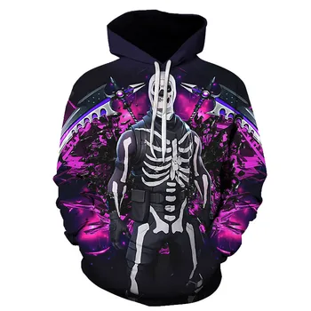 

Cool boys and girls 3d-printed skulls hoodies youth spring jackets children hooded sweatshirts children's long sleeve pullovers