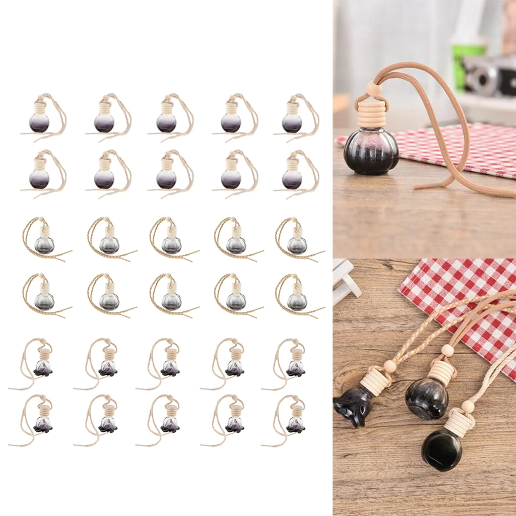 10ml Car Diffuser Bottle Hanging Essential Oil Car Diffuser Car Perfume Bottle,  Set of 30