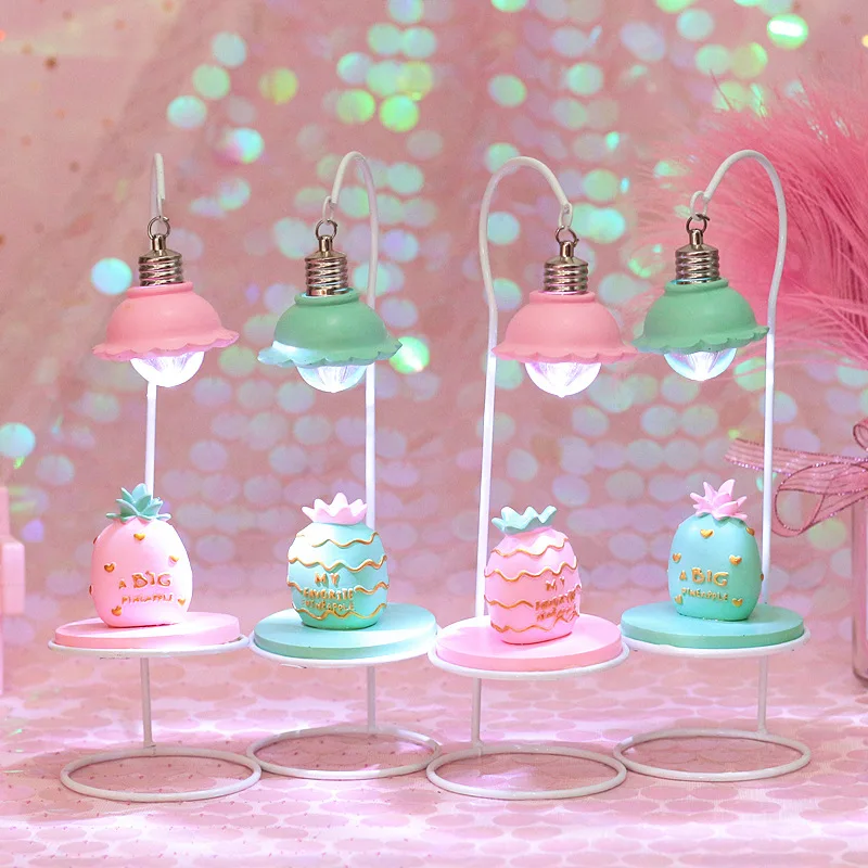 Girls Department Pineapple Night Lights Bedside LED Fairy Tale Lamp Post Christmas Tree Holiday Wedding Decoration | Освещение