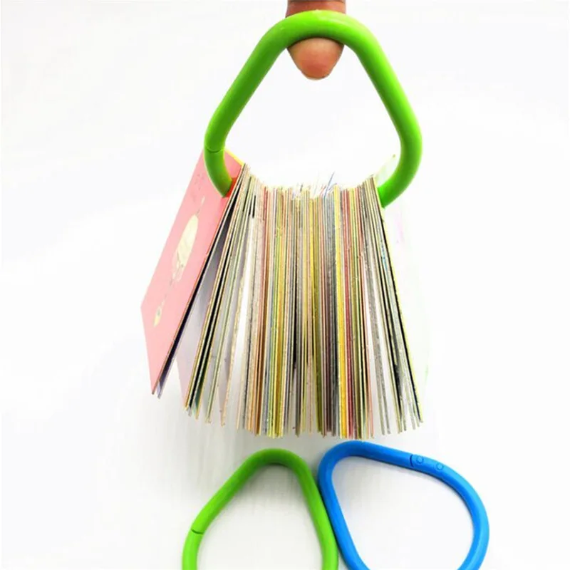 2 шт. двойная Пряжка высокая прочность пластиковое открытие кольцо для карт