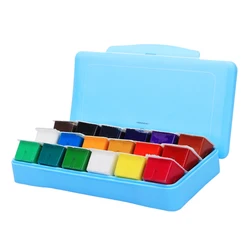 Hot Sale 18 Colors Gouache Paint Set 30ml Portable Case with Palette Gouache Paint Set