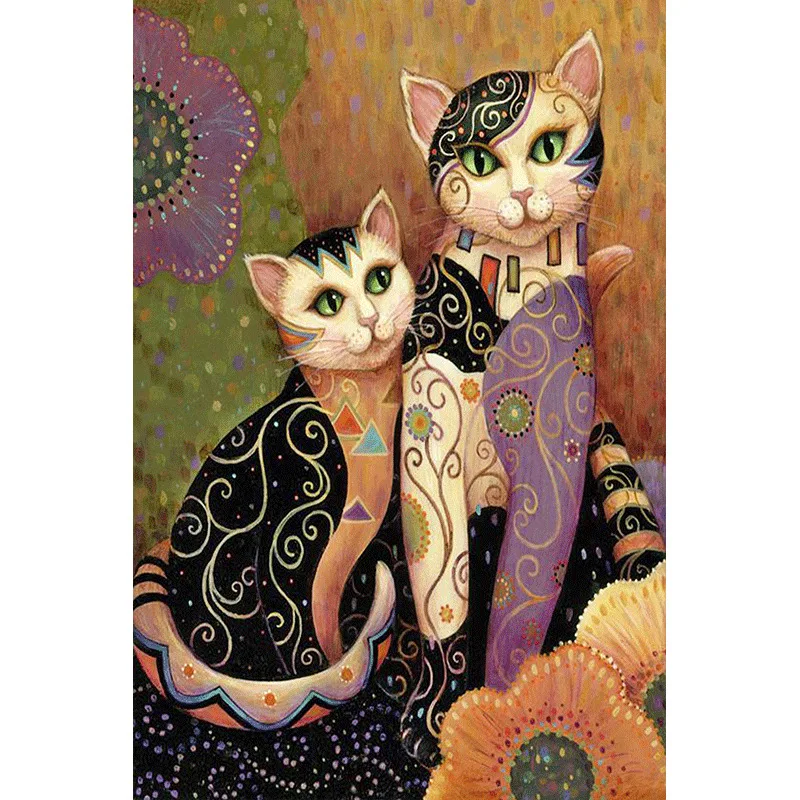 

DIY Diamond Painting 5D Cat Resin Full of Crystals Cross Border Wish AliExpress Amazon Large Amount Favorably