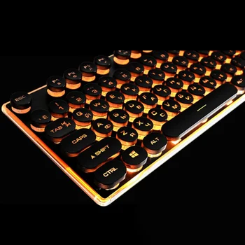 

Universal Wired Gaming Keyboard Backlit USB 104 Key Games Keyboards Desktop Laptop