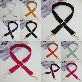 

2020 Fashion Replacement Belt Bag Strap Solid Color Messenger Bag Strap Bag Belt Cotton Fabric Adjustable Shoulder Strap Women
