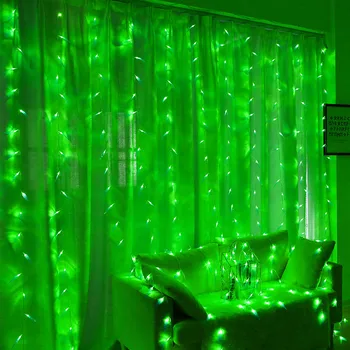Bladeren Garland Led Wilg Gordijn Lamp Ijsbar Waterval Outdoor Waterdichte Leaf Modellering Achtergrond Muur Decoratieve Bladeren
