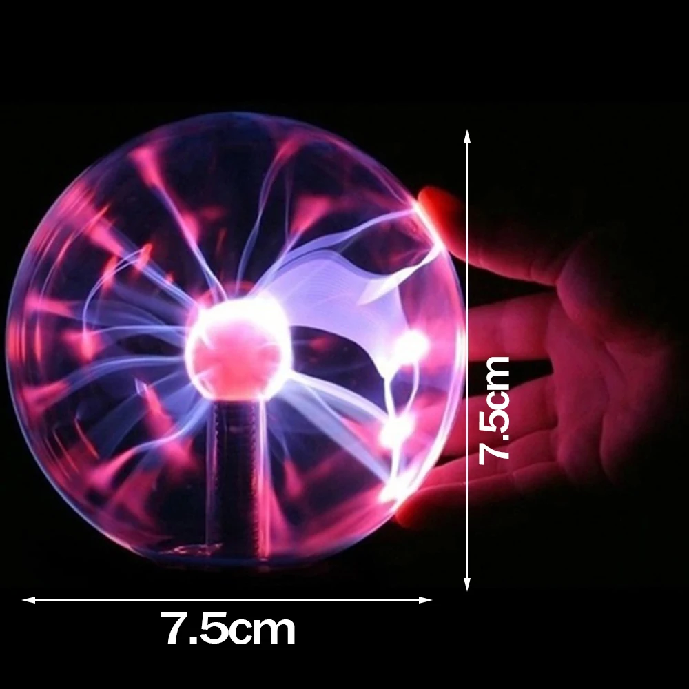 

Magic Plasma Ball Sphere Lightning Crystal Globe Touch Nebula Light Night Lamp Lights with USB Cable Home Decoration Accessories