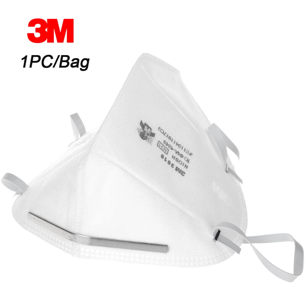 

3M 9010 1pc Particulate Respirator Protective Dust Masks Safety Mask Head-mounted PM2.5 Smog Dustproof Face Mouth Mask