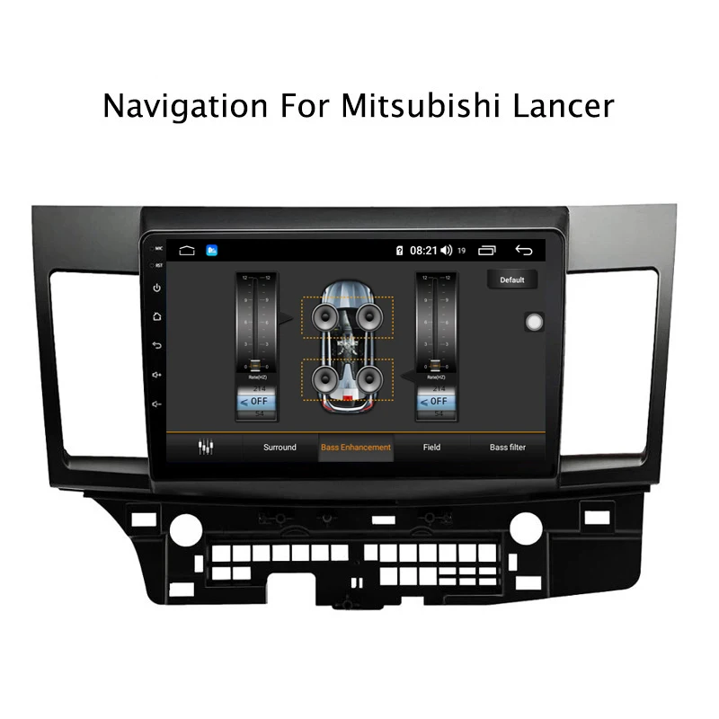 Ectwodvd 10,1 дюймов Andriod 8,1 автомобильный DVD gps для Mitsubishi Lancer 2007- 4G ram 64G rom CarPlay DSP 4G LTE с wifi