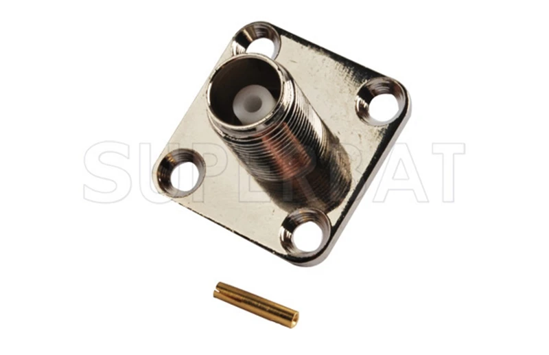 TNC Solder Female RF Coaxial Connector for RG402 Cable