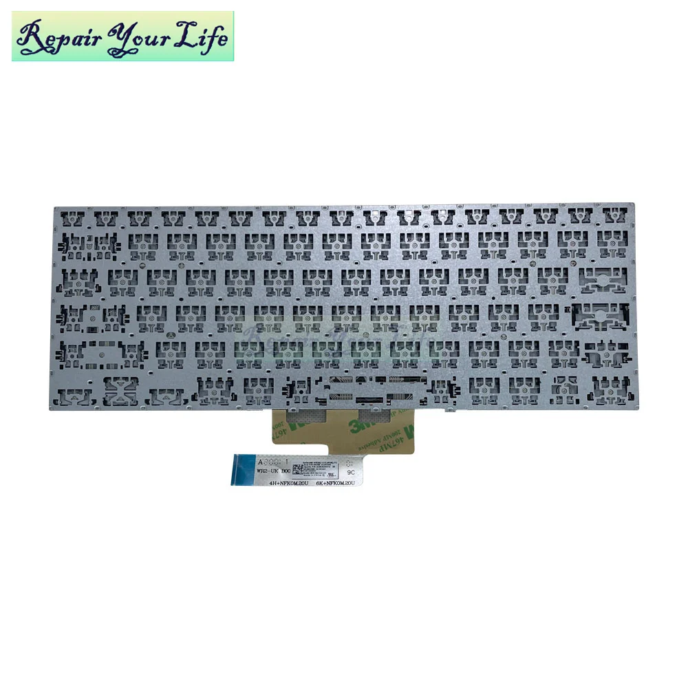 Teclado Retroiluminado para Asus Zenbook Flip Francês Azerty Checo Polaco Ux462 Ux462da Ux462fa Um462d Um462da 262ncs00 - Imagem 5