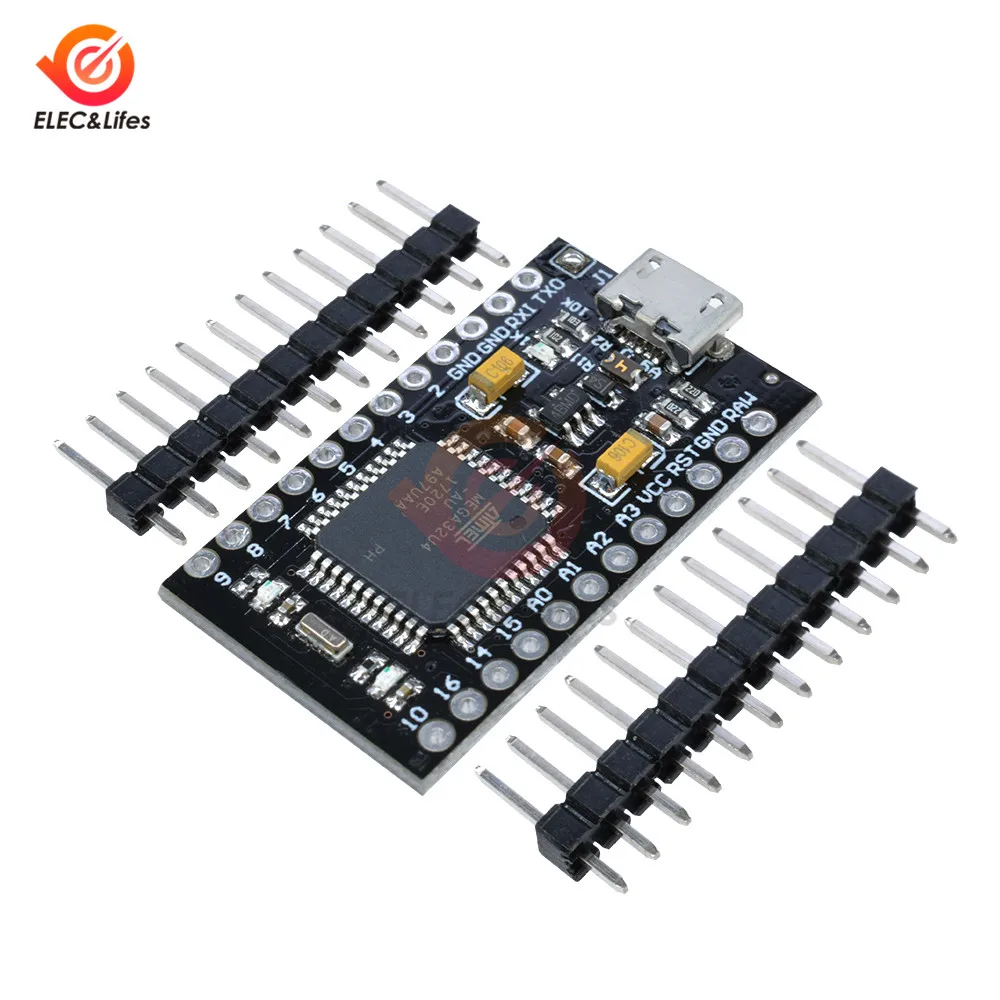 4 канала ATmega32U4 3,3 В 8 МГц модуль Pro Micro USB плата контроллера для Arduino Nano с Загрузчиком ATMEGA32U4-AU