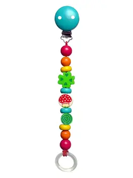 

Hess 13701-child wooden toy, Hook, chain, pacifier, Shamrock pacifiers and teether