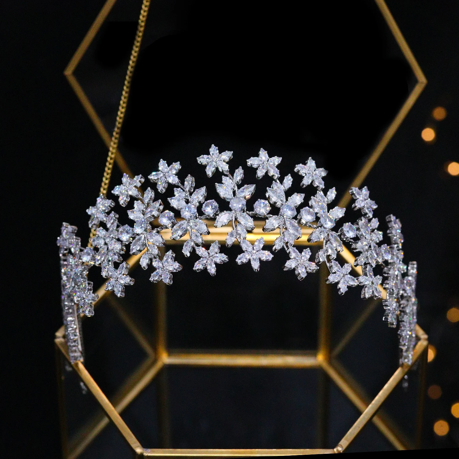 2022 Fashion Cubic Zirconia Soft Headband CZ Wedding Hairband for Women Diadem Bride Princess Headpiece Crowns Hair Accessories