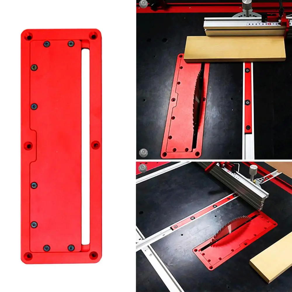 

New Arrival Aluminum Electric Circular Saw Throat Flip Cover Plate Adjustable Flip Cover Plate DIY Woodworking Table Cover Plate