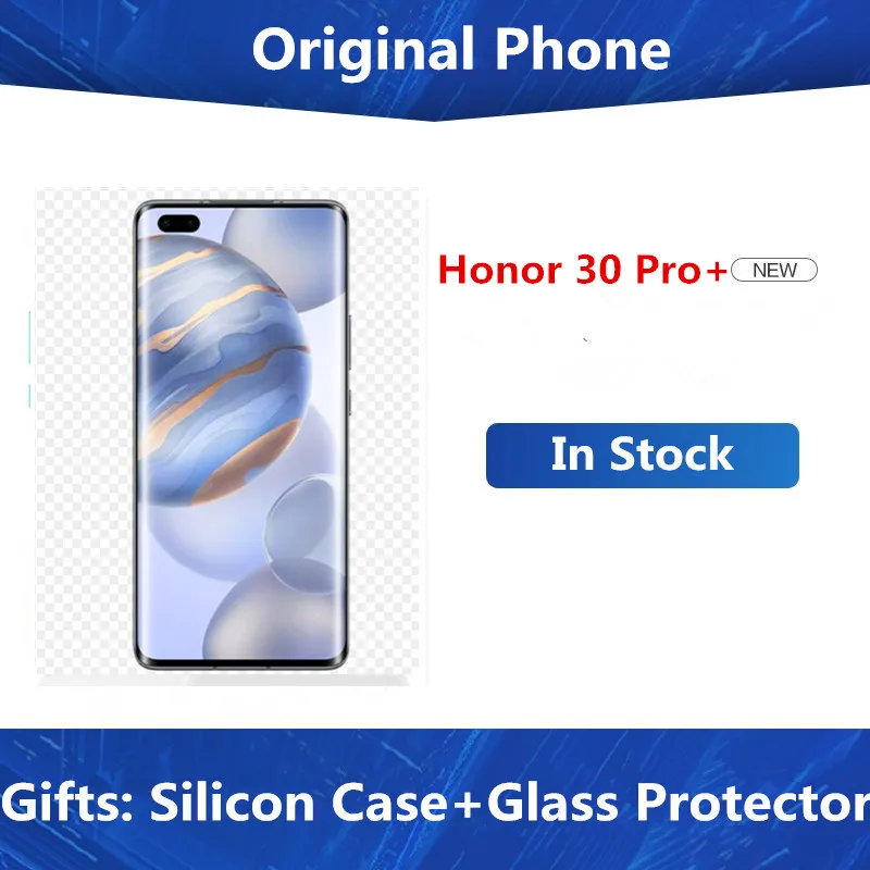 Сотовый телефон Honor 30 Pro + Plus Kirin 990 на базе Android 10 0 экран 6 57 дюйма 8 ГБ ОЗУ 256 Гб ПЗУ 50