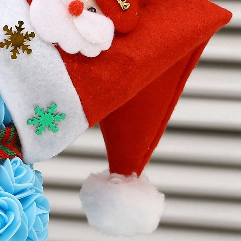 25cm Christmas PE Bear of Roses Bear Rose Flower Artificial New Year Gifts for Women Valentines Gift