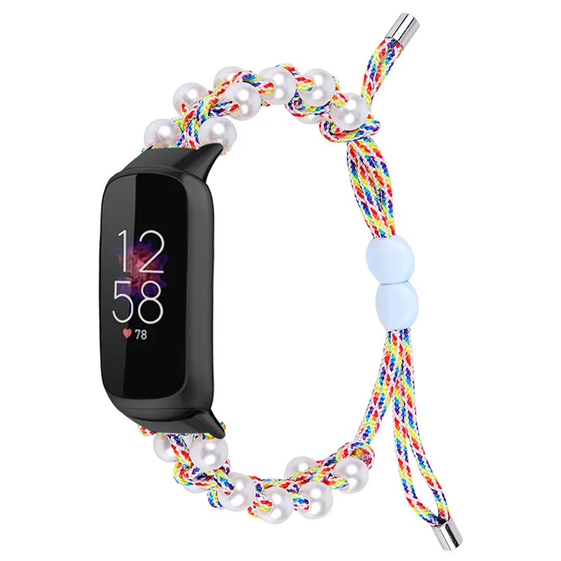 2021 New Luxury Smart Bracelet New Strap Braided Pearl Wristband Luxury Watch Wristband 