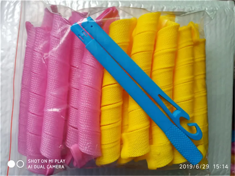 30PCS 50 CM LONG Прямая Спиральные кольца рычаг бигуди для волос 30 шт в упаковке - Цвет: 30PCS 50 CM LONG