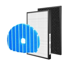1 conjunto (3 pçs) filtro purificador de ar hepa filtro umidificador carvão ativado para sharp KC-850E-R