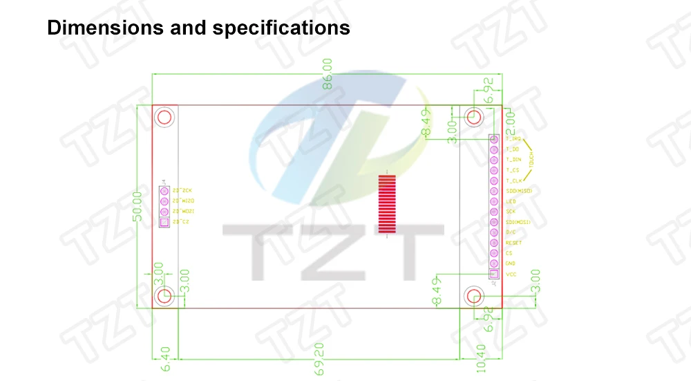 Умная Электронная 240x320 2," SPI TFT lcd Сенсорная панель модуль последовательного порта с PCB ILI9341 5 V/3,3 V 2,8 TFT с сенсорным для arduino