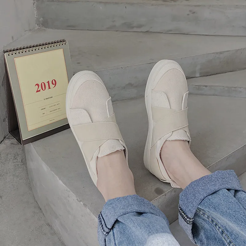 

Breathable Shoes Dress Flats Women Espadrilles Platform Slip-on 2019 Fashion Women's Casual Female Sneakers British Style