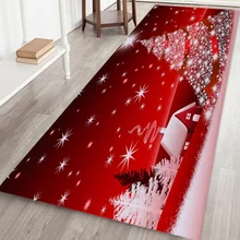 Рождественский мультяшный живописный тематический стиль, одеяло, Мягкий Нескользящий Коврик для пола, ковер для праздника, украшения для дома