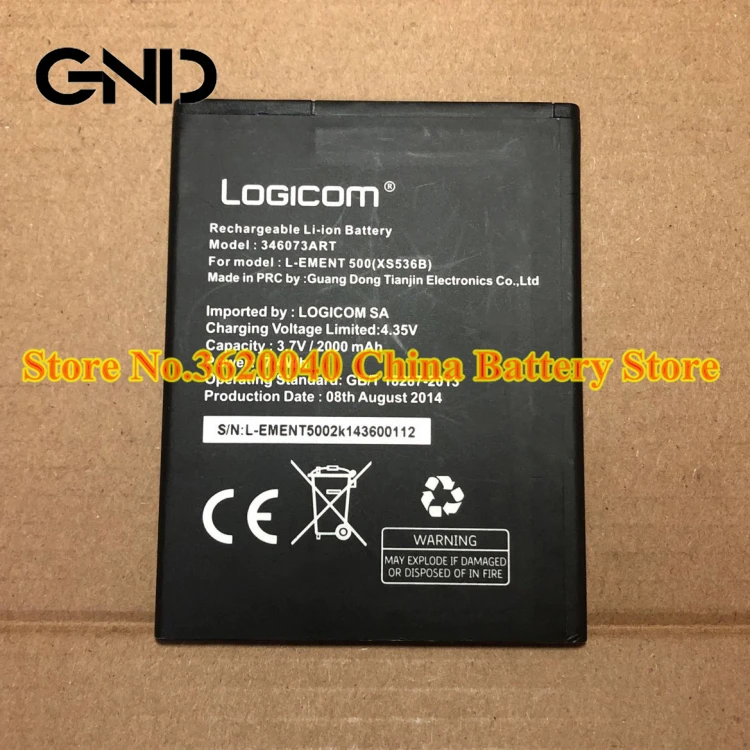 Gnd 2000mah 7.4wh 346073art Batterie De Remplacement Pour L