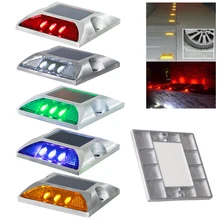Stud-Lights Municipal Solar-Reflector Road Blinking Aluminum Anchor-Bulbs Spike Highway-Warning-Lamps