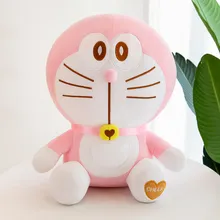 Adorable chat en peluche rose, 30 60cm, dessin animé, peluche douce, oreiller câlin, cadeau pour filles, copines, amoureux