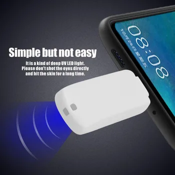 

Mini USB Phone Ultraviolet Germicidal Light Portable Handheld UVC LED Sterilizing Lamp For Type-C Mobile Phone Sterilizing Lamp