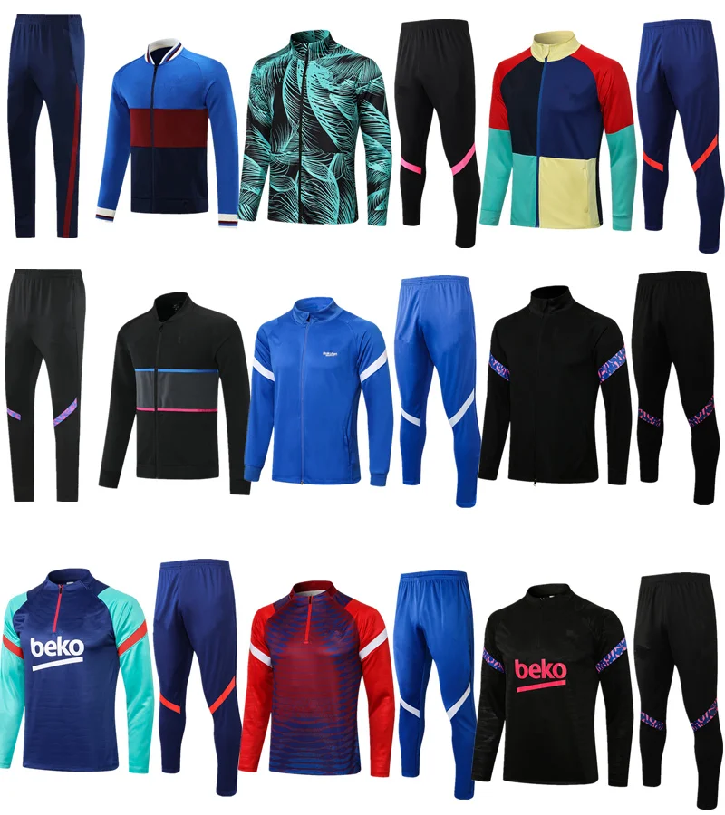 Спортивный костюм на молнии для футбола 2122 мужской спортивный пикера зимняя
