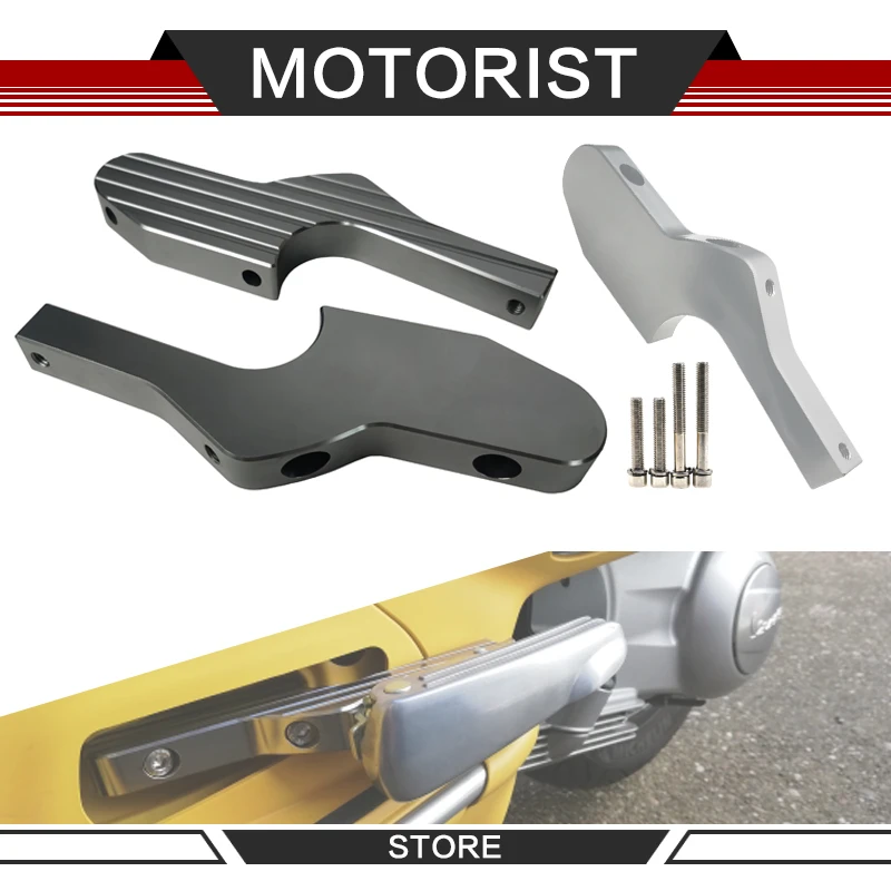 Motorcycle Passenger Foot Peg Extensions Extended Footpegs for Vespa GT GTS GTV 60 125 150 200 250 300 300ie 1pair CNC | Автомобили и