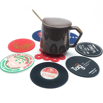 

Silicone glass drink cup Coasters Promotion gifts Mats Pads Custom logo available
