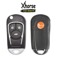 Keyecu xkbu03en (versão em inglês) universal 3 botão remoto chave fob para vvdi ferramenta chave vvdi2