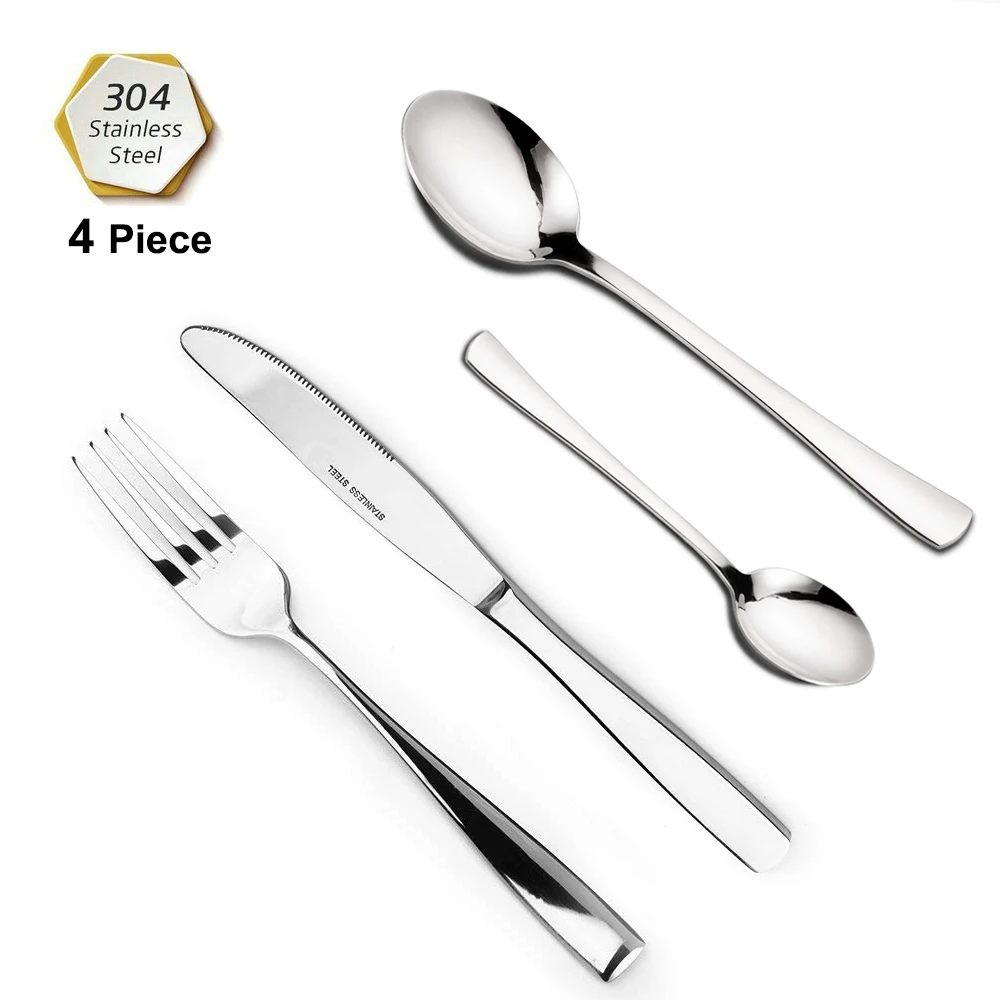 Набор посуды из нержавеющей стали столовые приборы портативный костюм вилка