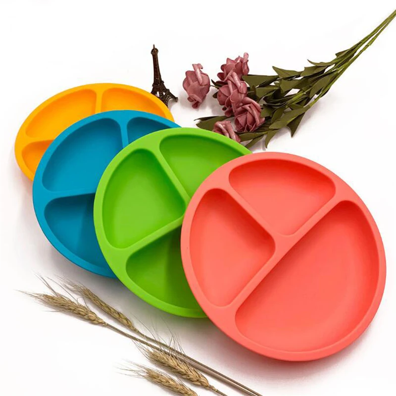 Low Cost Bowl Baby Suction-Cup-Tray Feeding-Dishes Tableware-Food Silicone Plate Non-Slip Kids jYQOMbG8aWa