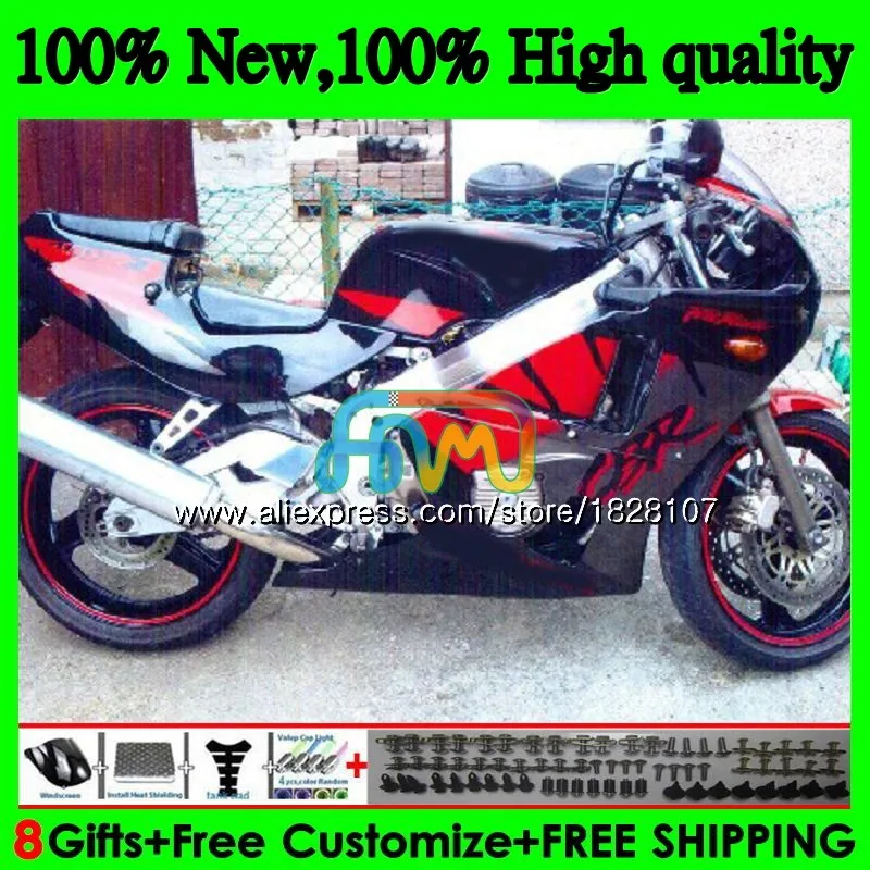 NC23 комплект для HONDA CBR400 CBR400RR черный красный 88 89 90 91 92 93 90BS. 34 CBR 400 RR 400RR 1988 1989 1990 1991 1992 1993 обтекатель - Цвет: No. 1