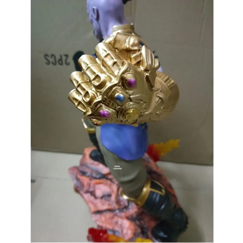 2" Мстители Megamind Thanos креативное Искусство ремесло особенность украшения ПВХ фигурка Коллекционная модель игрушки 60 см коробка V7