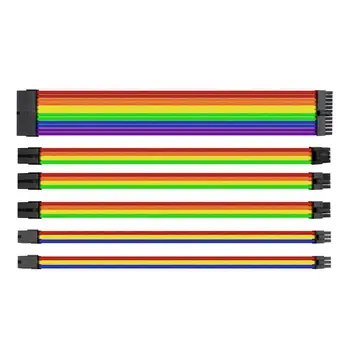 

Sleeved Cable Extension Set for Power Supply Wiring 24 Pin 4+4Pin 6+2Pin 6Pin