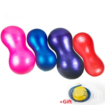 

Yoga Exercise Ball 45x98cm Thickened Explosion-proof Peanut Ball Indoor Exercise Equipment Massage Ball Kids Toys Free shipping
