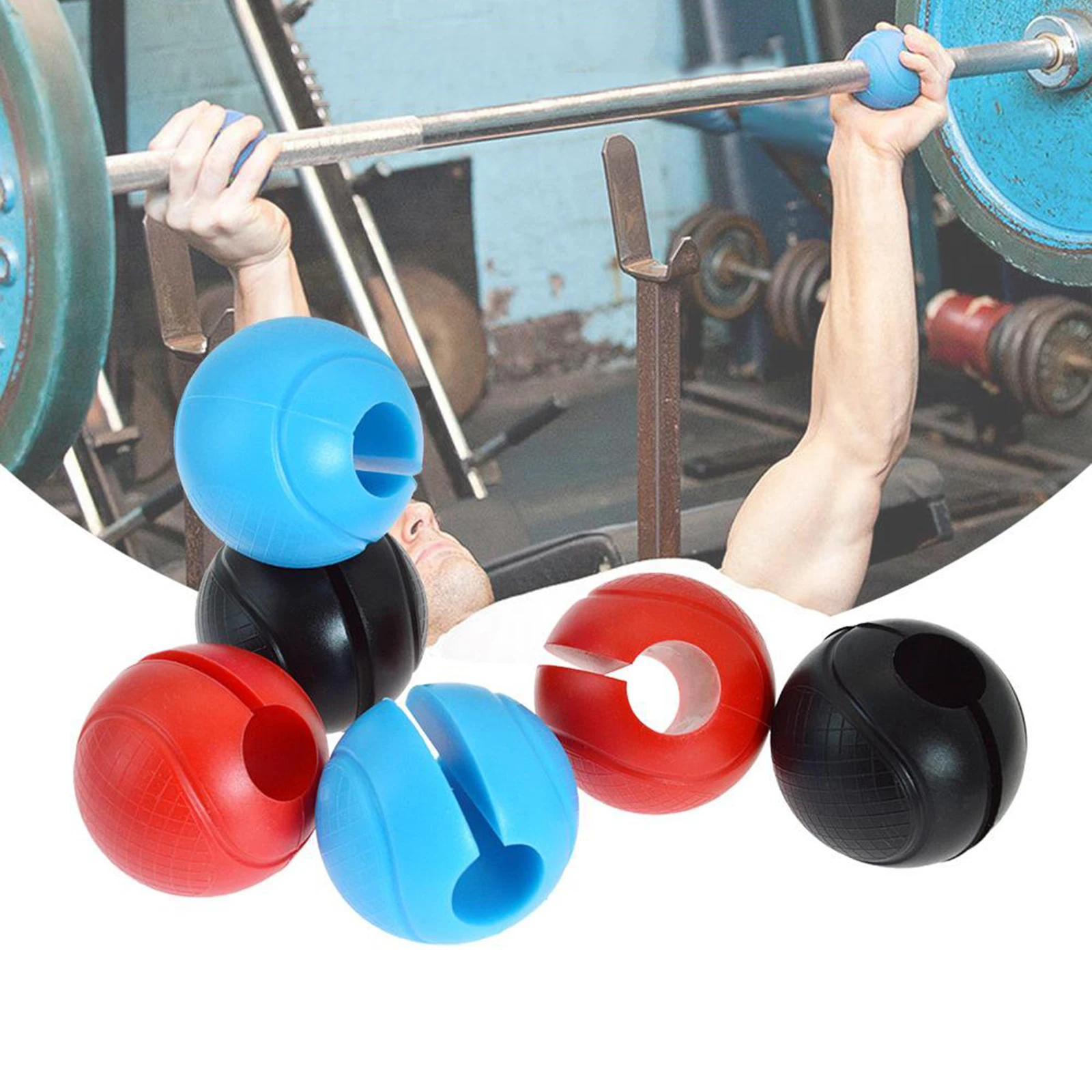 Dumbbell Grips Barbell Grips Thick Bar Adapter Muscle Builder Weightlifting Fat Grips 