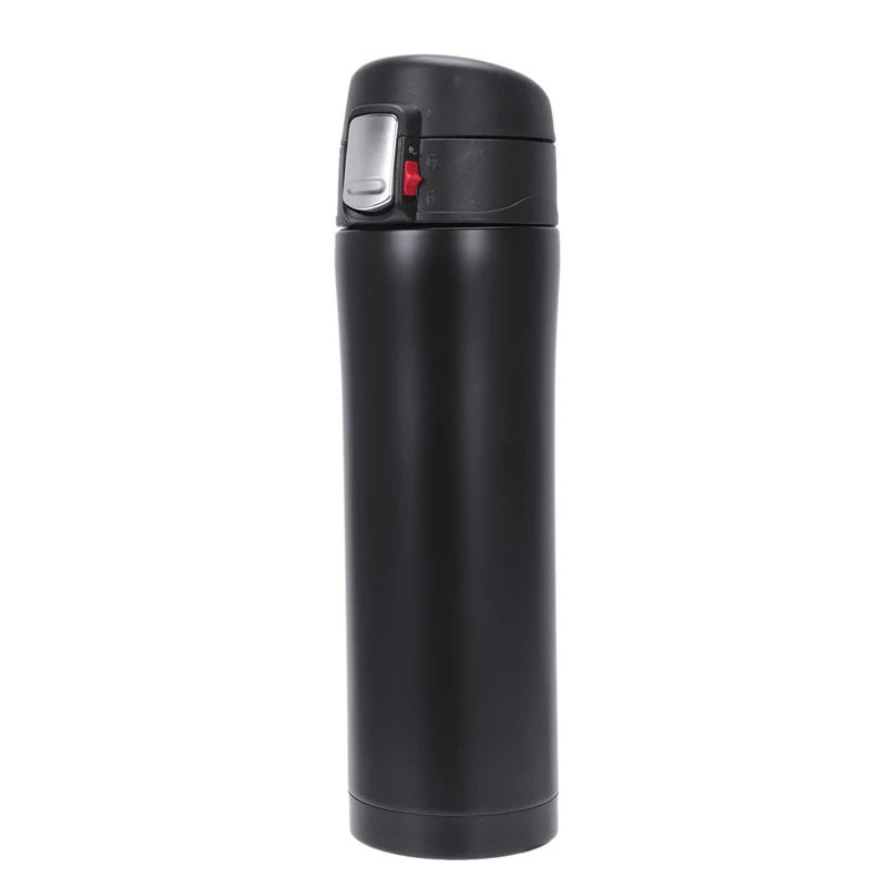 Professional500ML Travel Mug Tea Coffee Water Vacuum Cup Thermos Bottle Stainless Steel Black
