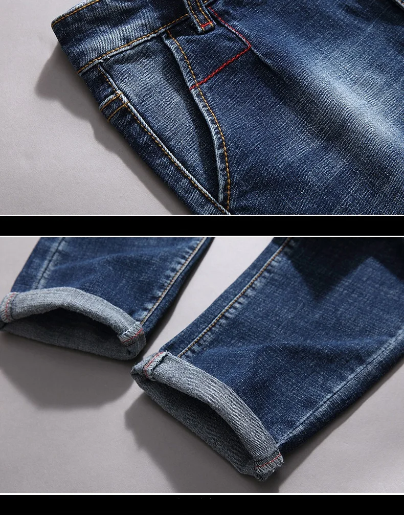 Bleu De Travail Homme Новинка Spijkerbroek тонкие синие джинсы мужские стрейч пантал N Mezclilla Hombre корейская модная дизайнерская одежда