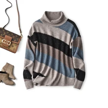 

SHUCHAN Turtleneck Women Winter Sweater Clothes Vintage Autumn Winter Loose-fitting Women Clothes 2021 Korean Fashion