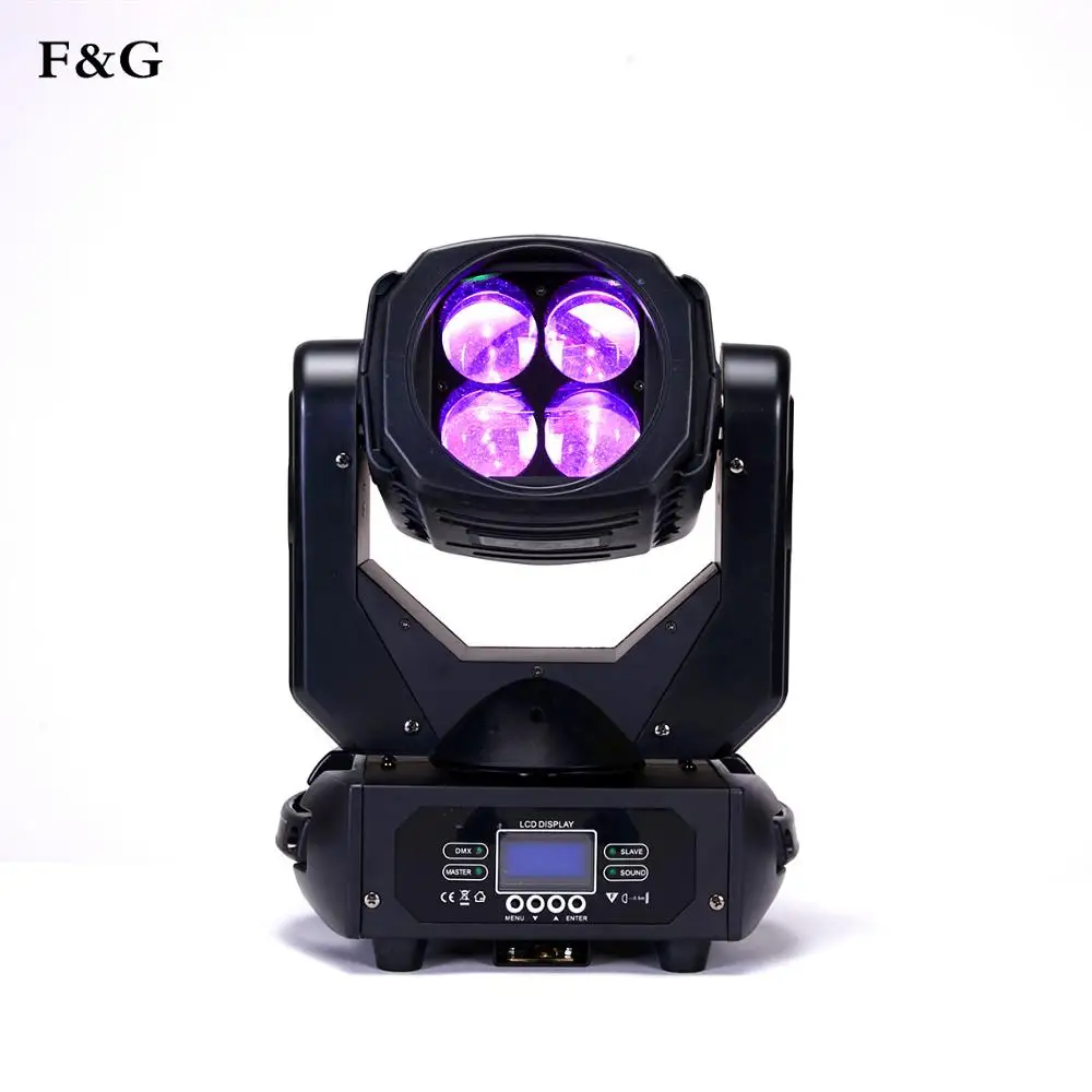 4x25W светодиодный haz de luz principal móvil super 4x25 w cabeza móvil