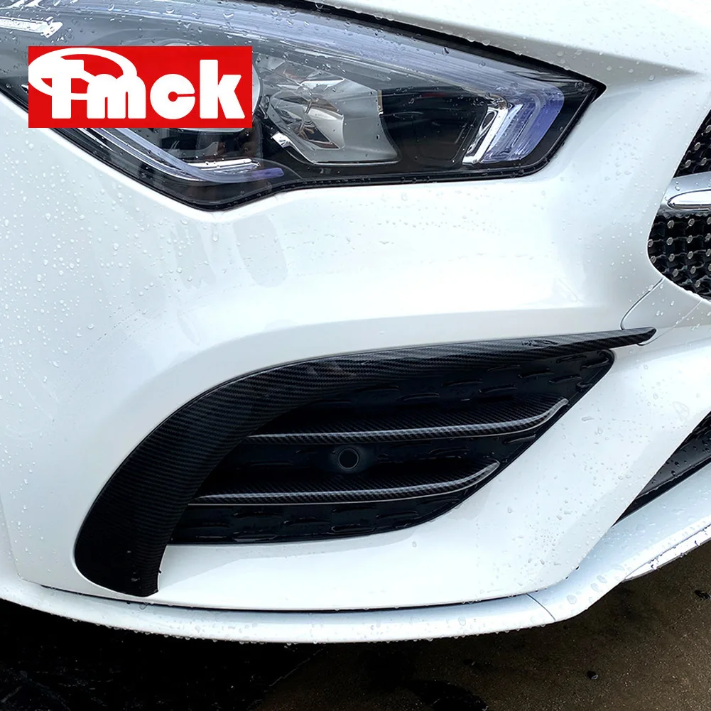 For Mercedes Benz CLA Class C118 CLA180 200 220 250 260 2020+ Car Styling Accessories Front Fog Lamp Strips Trim Cover Sticker