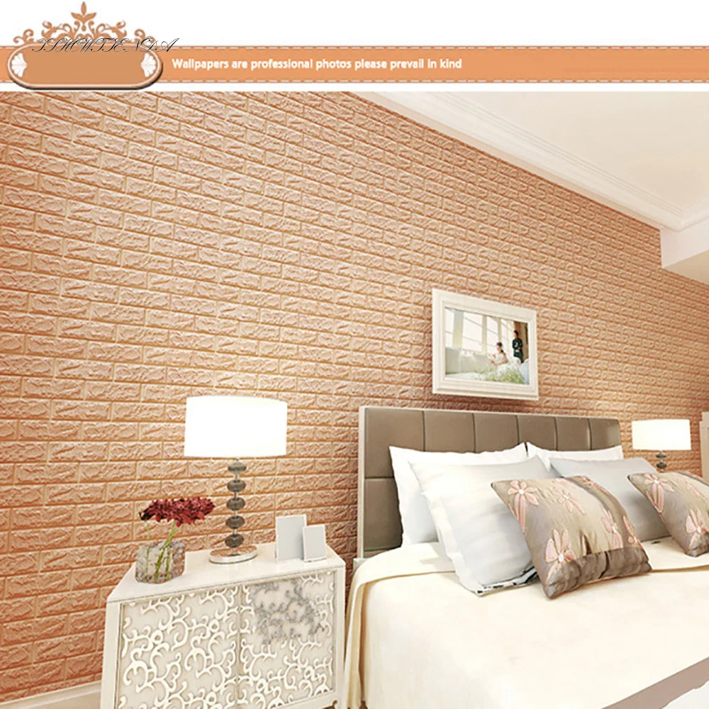 3d Наклейка на стену имитация кирпича декор для спальни сделай сам пенопластовая